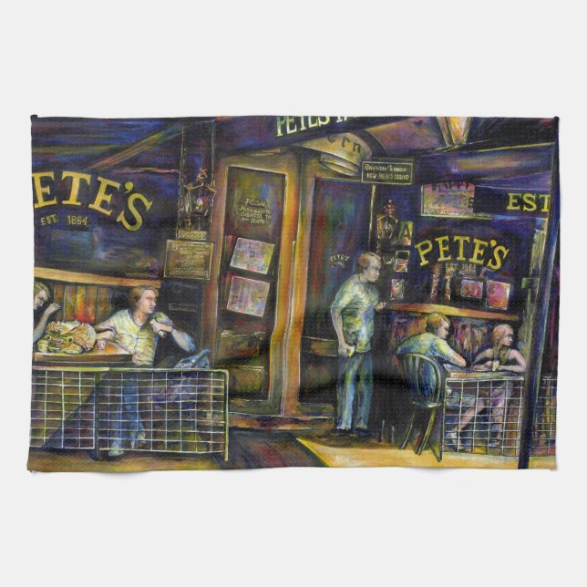 Haunted by the Amorphous Shape of Shadows Tea Towel (Horizontal)