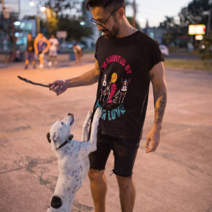 Haunted by Your Love Sugar Skull Dog T-Shirt