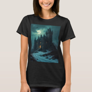 Haunted Castle at Twilight 🌩️ T-Shirt