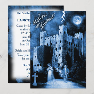 Haunted Castle Gothic Halloween Party Invitation