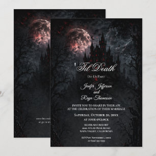 Haunted Castle Gothic wedding invitation
