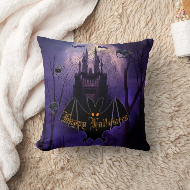 Haunted Castle Halloween Cushion (Blanket)