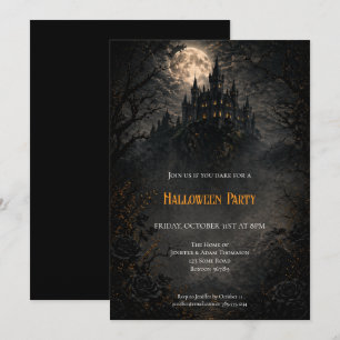Haunted Castle Halloween Party invitation