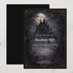 Haunted Castle Halloween Party invitation