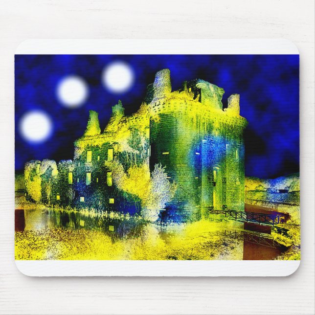 Haunted castle mouse mat (Front)