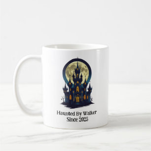 Haunted Castle With Full Moon, Halloween Coffee Mug