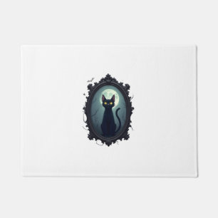Haunted Cat Mirror Doormat