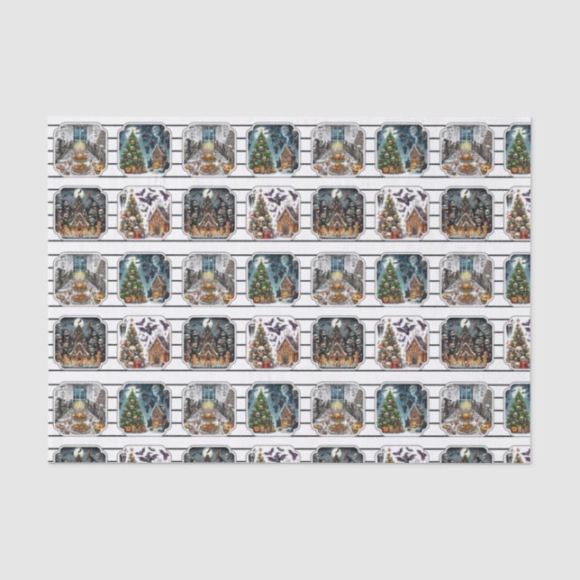 Haunted Christmas Tissue Paper (Front)