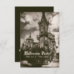 Haunted Church Spooky Halloween Invitation