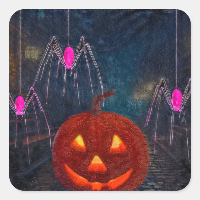 Haunted Colours  Square Sticker (Front)