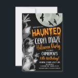 Haunted Corn Maze Invitation<br><div class="desc">Halloween Haunted Corn Maze Party Invitation

Makes a great invitation to celebrate a scary halloween party of any kind!</div>