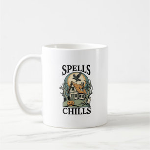Haunted Cottage Halloween Shirt for Spooky Season_ Coffee Mug
