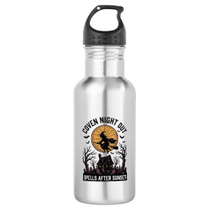 Haunted Coven Shirt Vintage Witch House Halloween 532 Ml Water Bottle