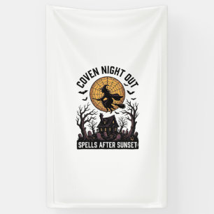 Haunted Coven Shirt Vintage Witch House Halloween Banner
