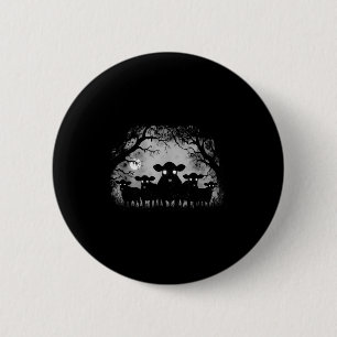 Haunted Cows Forest Black Cattle With Big Eyes Hal 6 Cm Round Badge
