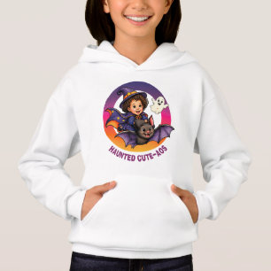 Haunted Cute-AOS: Adorable Witch Riding a bat 