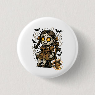 Haunted Doll – Halloween Cartoon 3 Cm Round Badge