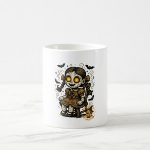 Haunted Doll – Halloween Cartoon Coffee Mug