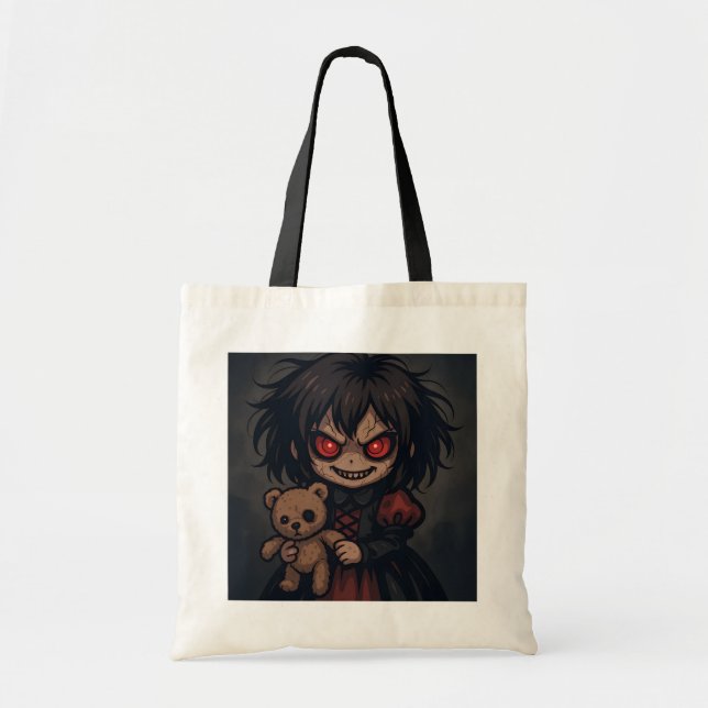 Haunted Doll Tote Bag (Front)
