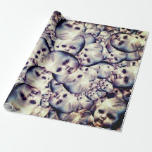 Haunted dolly wrapping paper