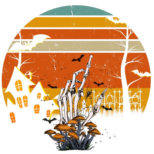 Haunted Elegance T-Shirt (Spectral figures dance in the haunted moonlight)