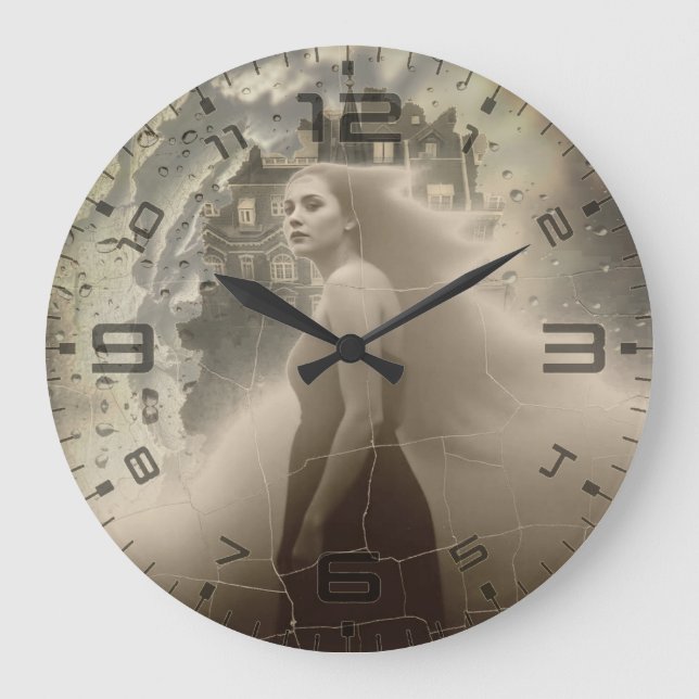 Haunted Elegance Wall Clock (Front)