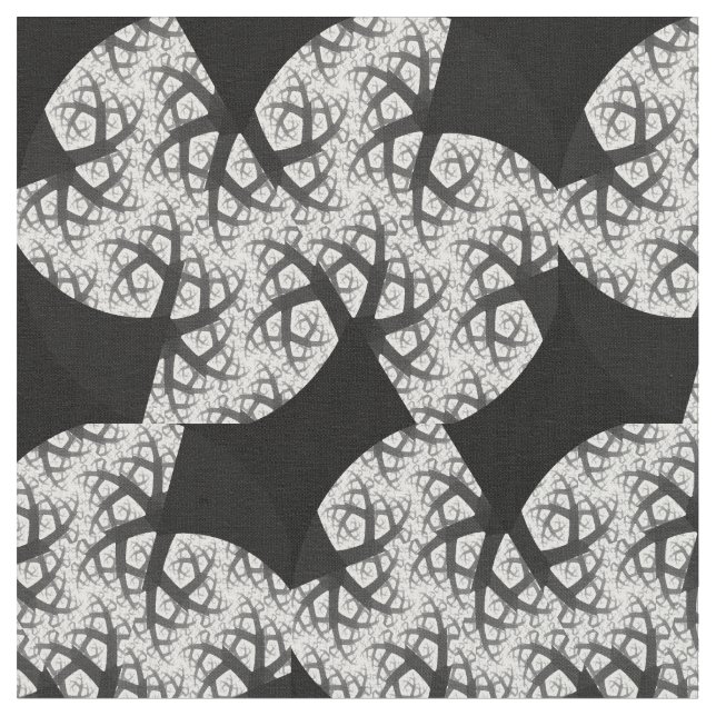 Haunted Forest Fractal Patterned Craft Fabric (Close Up)