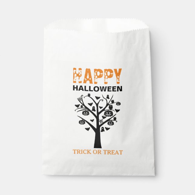 Haunted Forest Halloween Favour Bags (Front)