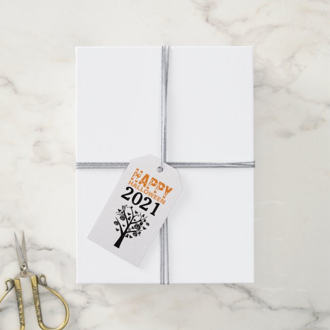 Haunted Forest, Halloween Gift Tags (With Twine)