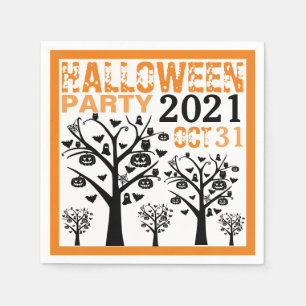 Haunted Forest, Halloween Napkin