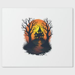 Haunted Forest � Spooky Halloween Nature Tee Wrapping Paper