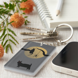 Haunted Full Moon Acrylic Keychain