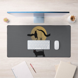 Haunted Full Moon Desk Mat