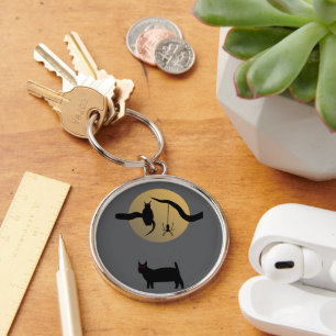 Haunted Full Moon Keychain
