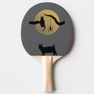 Haunted Full Moon Ping Pong Paddle