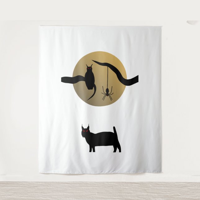 Haunted Full Moon Tapestry (Front)