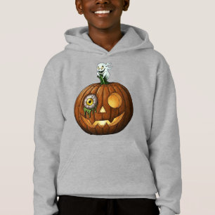 Haunted Ghost & Dripping Eyeball Jack-O-Lantern