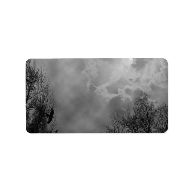 Haunted Gothic Sky Address Labels (Front)