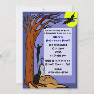 Haunted Grave Party Invitation