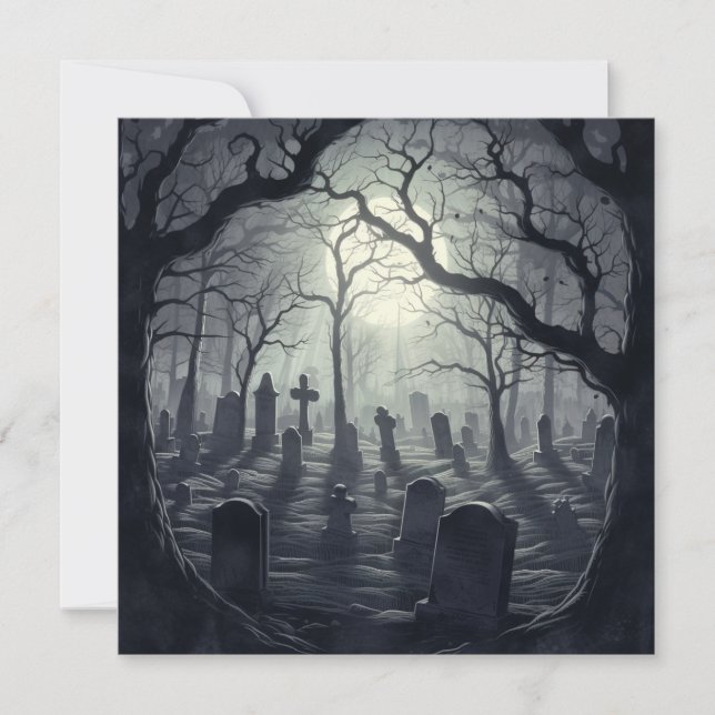 Haunted Graveyard: Eternity's Mist Invitation (Front)