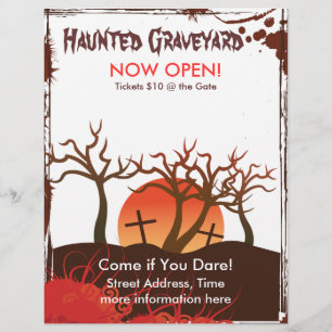 Haunted Graveyard Flyer