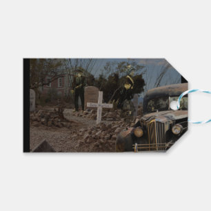 Haunted Graveyard in Tombstone Gift Tags