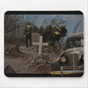 Haunted Graveyard in Tombstone Mouse Mat