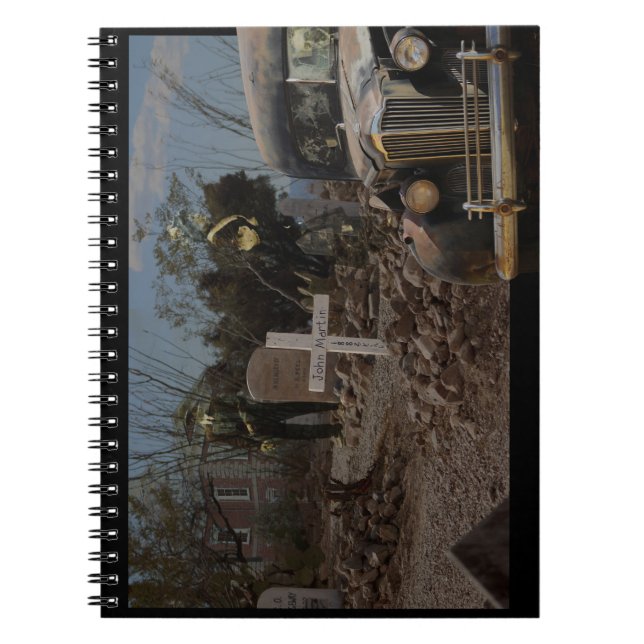 Haunted Graveyard in Tombstone Notebook (Front)