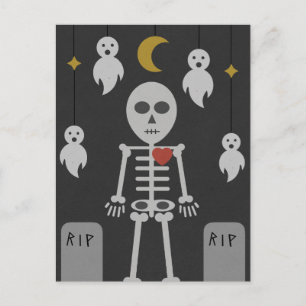 Haunted Graveyard Postcard