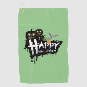 Haunted Greens: Halloween Golf Towels for Golfers