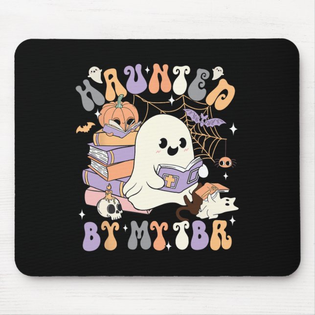 Haunted Halloween Costume Ghost  Mouse Mat (Front)