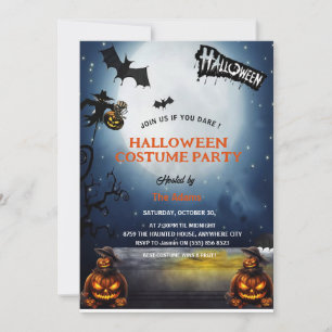 Haunted Halloween Costume Party Invitation
