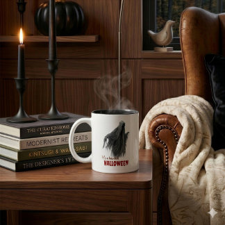 Haunted Halloween Ghost Accent Coffee Mug
