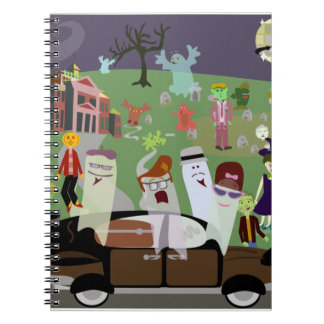 Haunted Halloween Graveyard Party Notebook